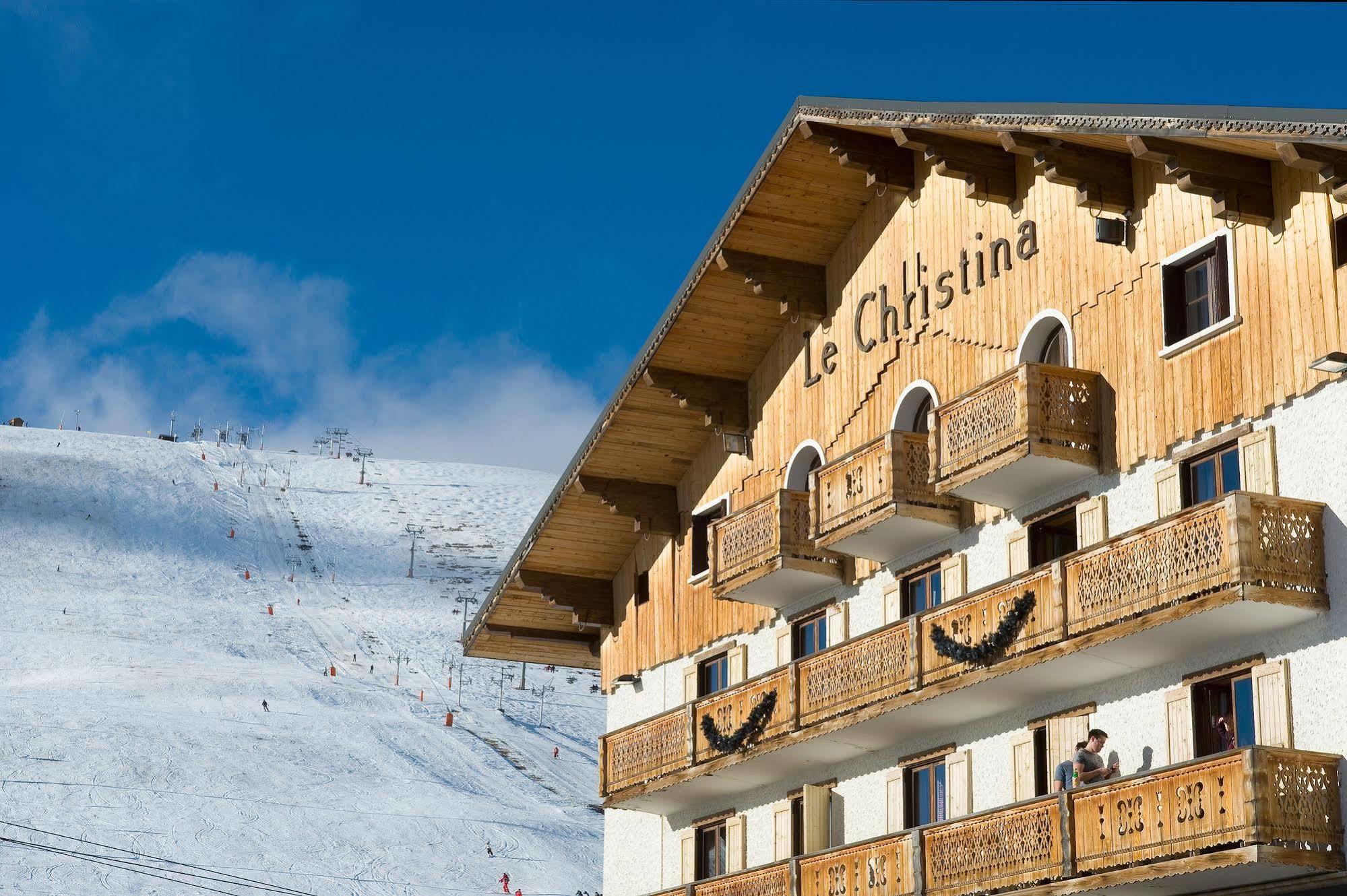 Madame Vacances Hotel Le Christina Alpe d'Huez Exterior foto